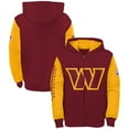 thumbnail image 1 of Youth Burgundy/Gold Washington Commanders Poster Board Full-Zip Hoodie, 1 of 3