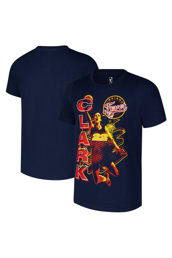 Youth Caitlin Clark Navy Indiana Fever Jam Player T-Shirt
