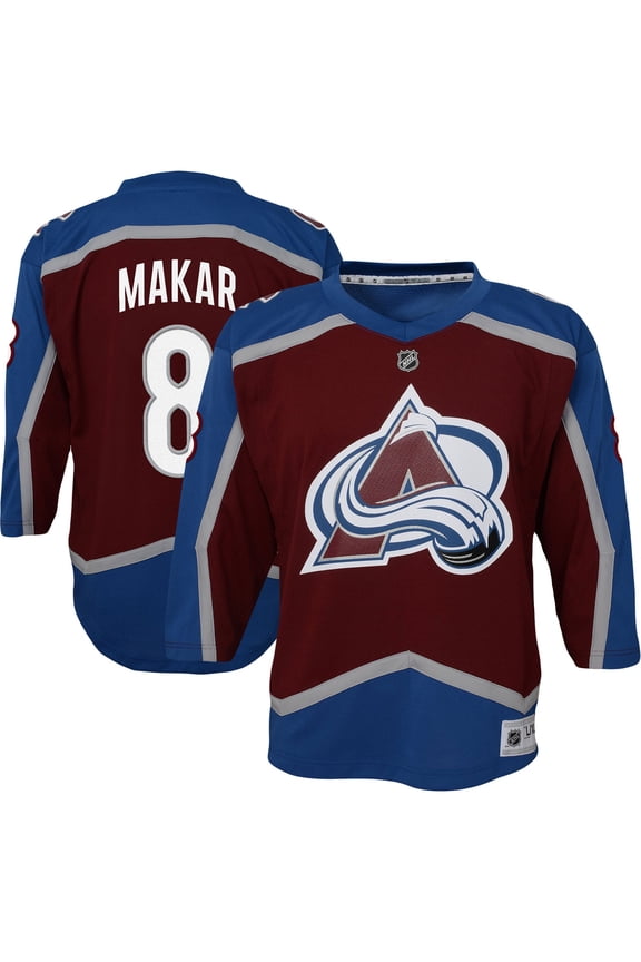 Youth Cale Makar Burgundy Colorado Avalanche Home Replica Player Jersey