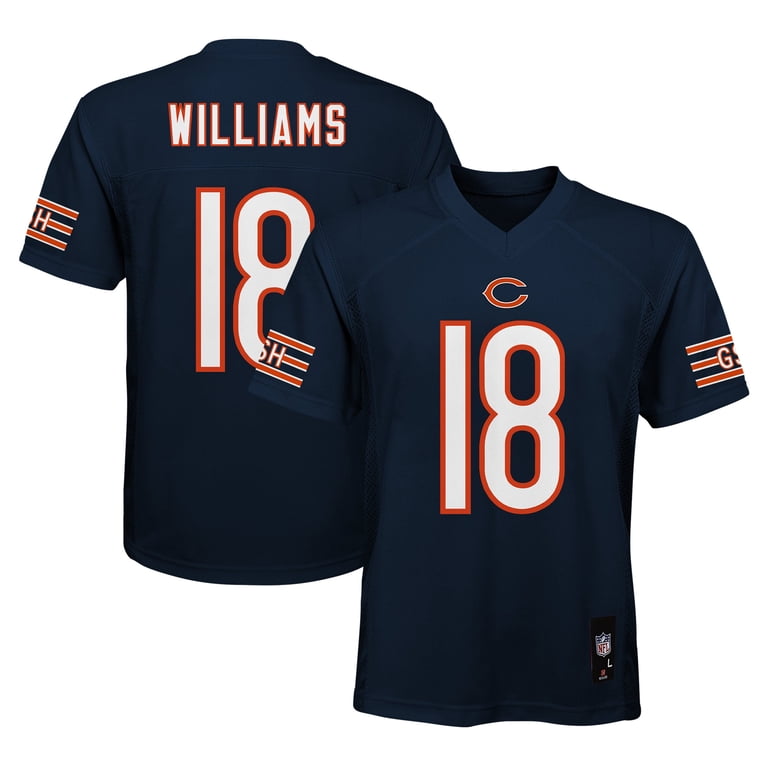Outerstuff Youth Caleb Williams Navy Chicago Bears Replica Jersey