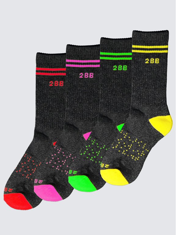 Calf Rainbow Sock 4- pack