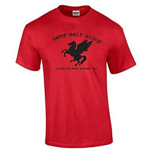 Youth Camp Half-Blood Short Sleeve T-shirt-Red-Large