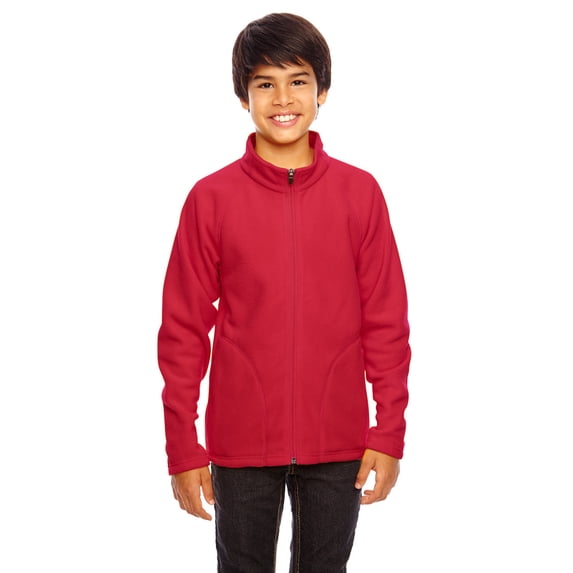 Youth Campus Microfleece Jacket - SPORT RED - XL