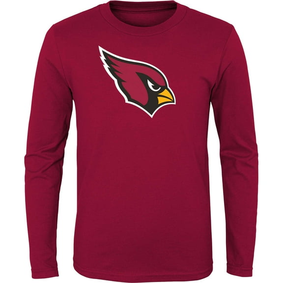 Youth Cardinal Arizona Cardinals Primary Logo Long Sleeve T-Shirt