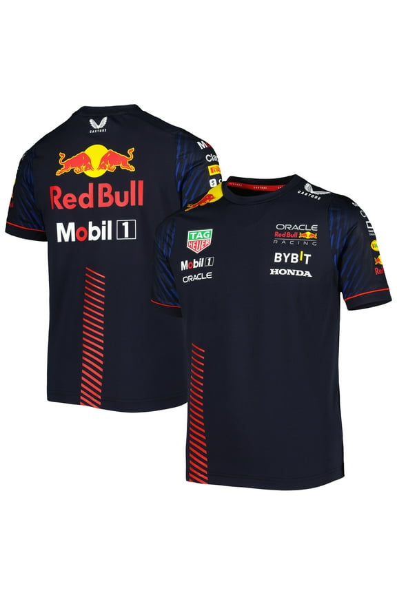 Youth Castore Navy Red Bull Racing 2023 Set-Up T-Shirt
