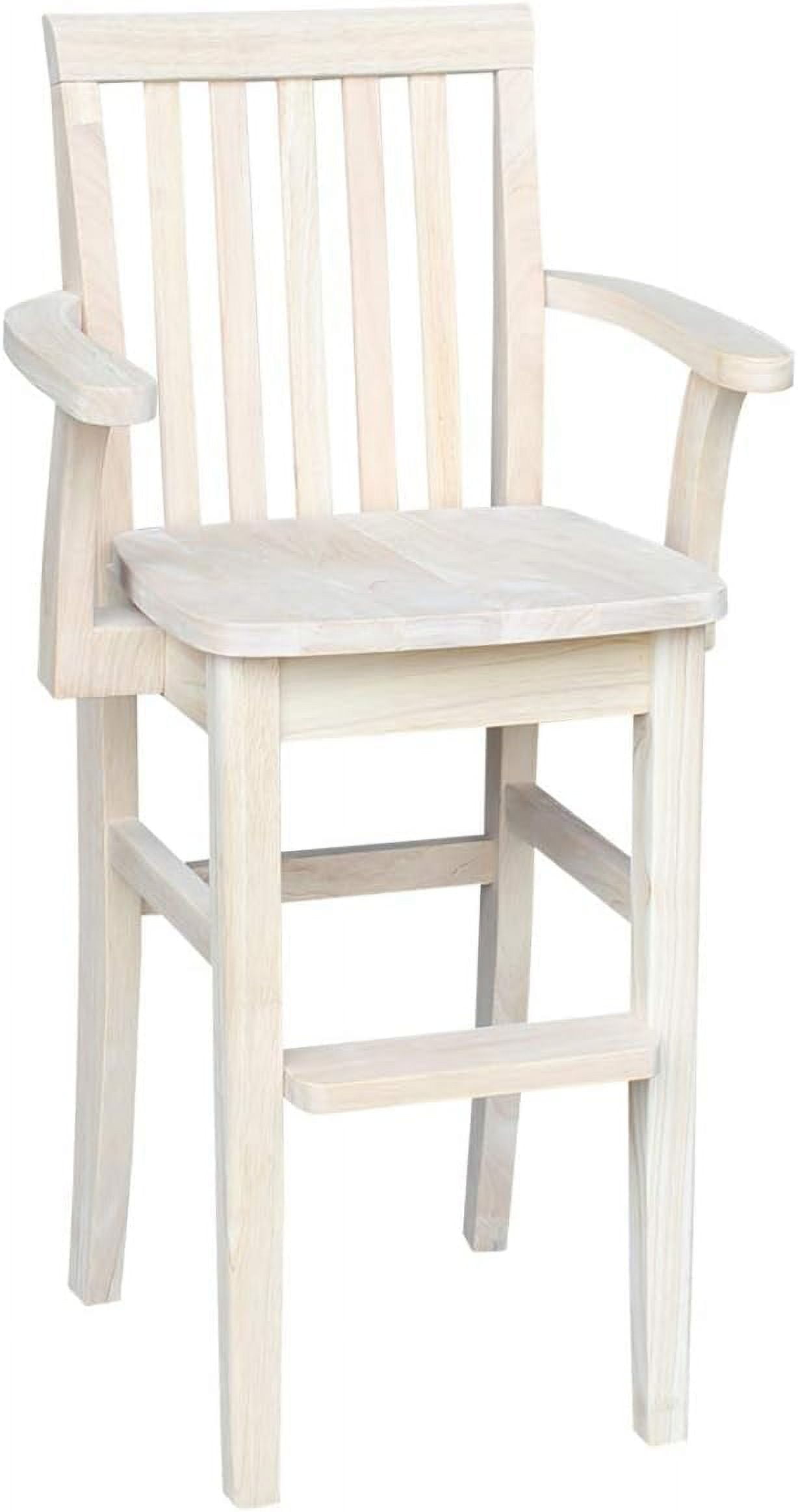 Eco-Friendly Mission-Style Solid Wood Youth Accent Chair