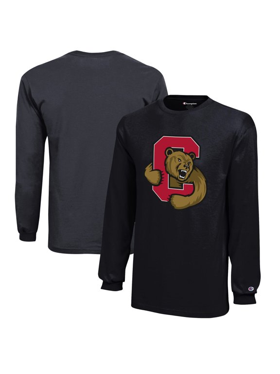 Youth Champion Black Cornell Big Red Jersey Long Sleeve T-Shirt