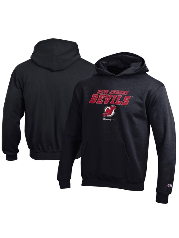 Youth Champion Black New Jersey Devils Eco Powerblend Pullover Hoodie