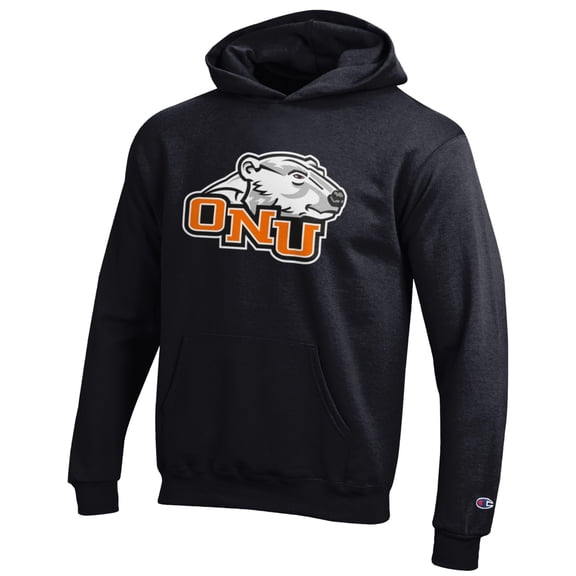 Youth Champion Black Ohio Northern Polar Bears Eco Powerblend Pullover Hoodie