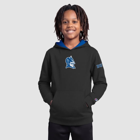 Youth Champion Black Duke Blue Devils Fleece Hoodie