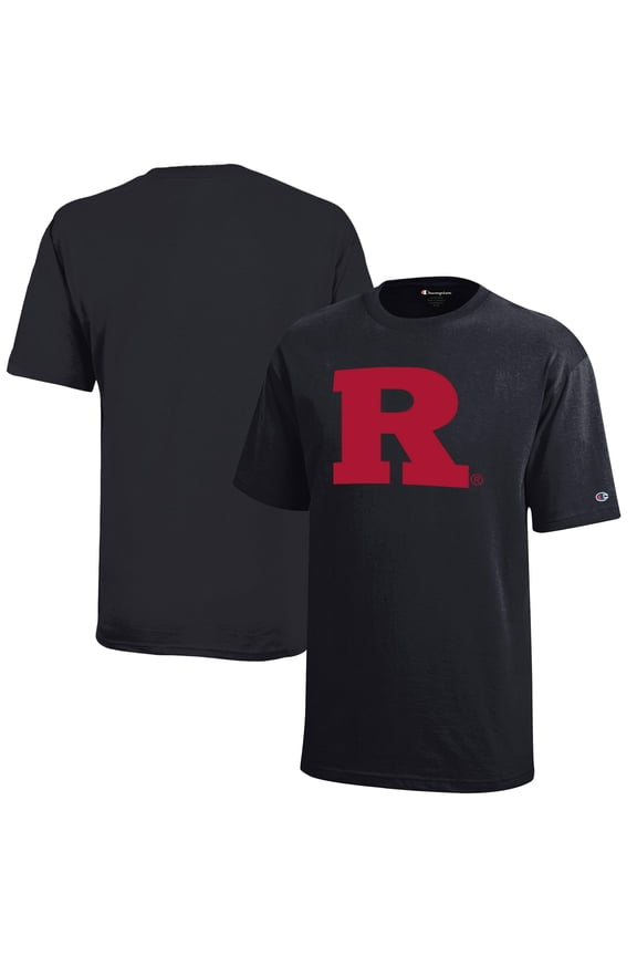 Youth Champion Black Rutgers Scarlet Knights Jersey T-Shirt