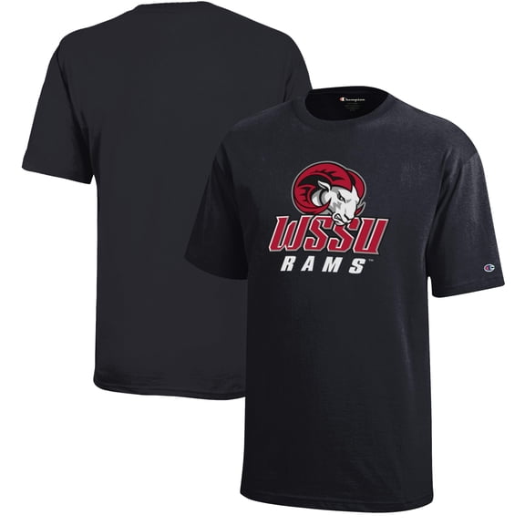 Youth Champion Black Winston-Salem State Rams Jersey T-Shirt