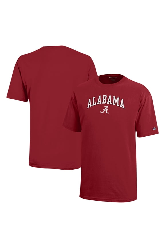 Youth Champion Crimson Alabama Crimson Tide Arch Over Logo T-Shirt