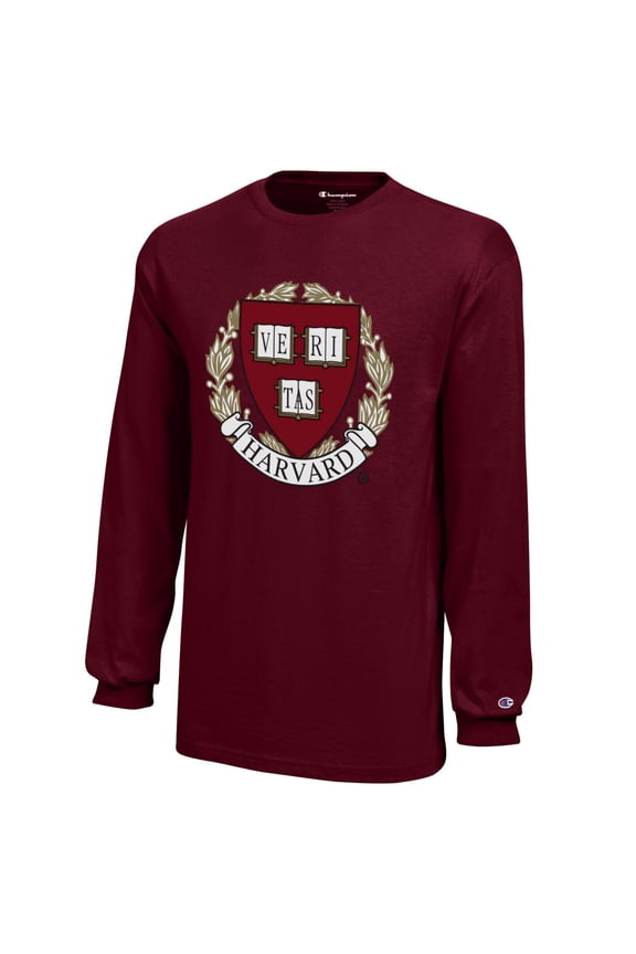 Youth Champion Crimson Harvard Crimson Jersey Long Sleeve T-Shirt
