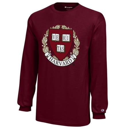 Youth Champion Crimson Harvard Crimson Jersey Long Sleeve T-Shirt