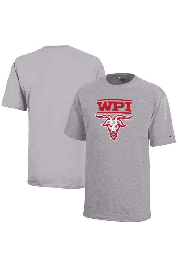 Youth Champion Gray Worcester Polytechnic Institute Engineers Jersey T-Shirt