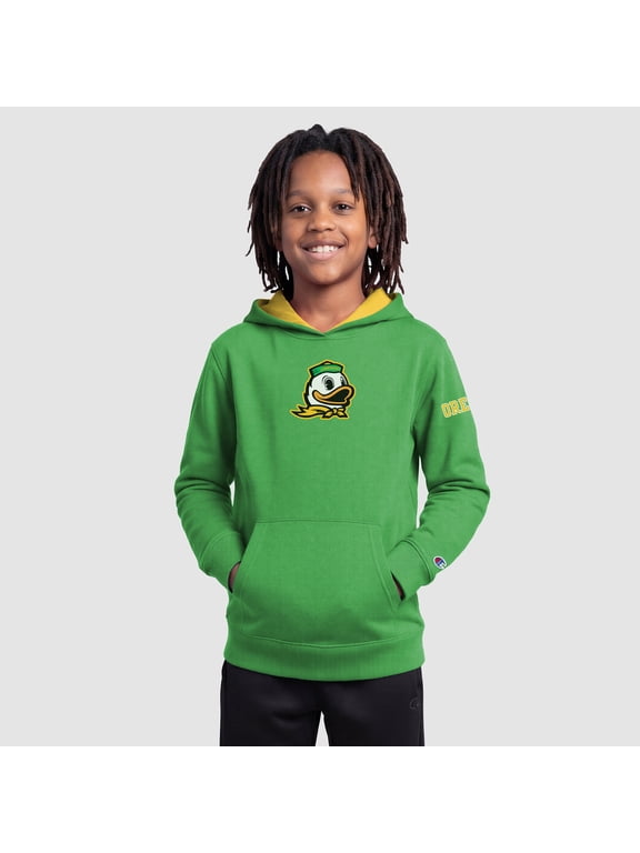 Youth Champion Green Oregon Ducks Fleece Hoodie