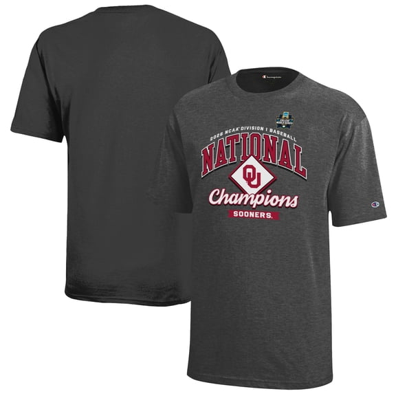 Youth Champion Heather Black Oklahoma Sooners 2026 NCAA Baseball Men's College World Series Champions Locker Room