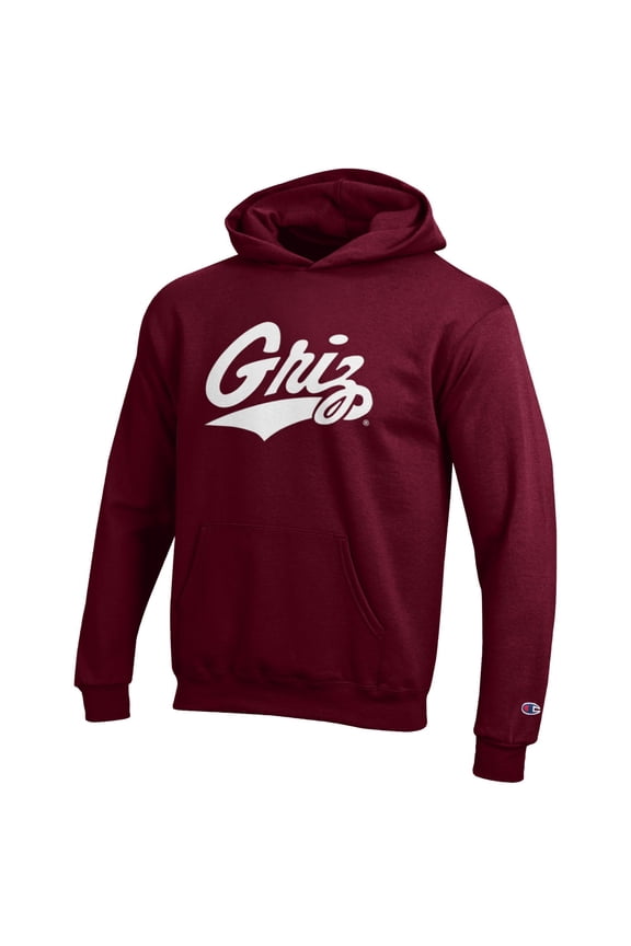 Youth Champion Maroon Montana Grizzlies Eco Powerblend Pullover Hoodie