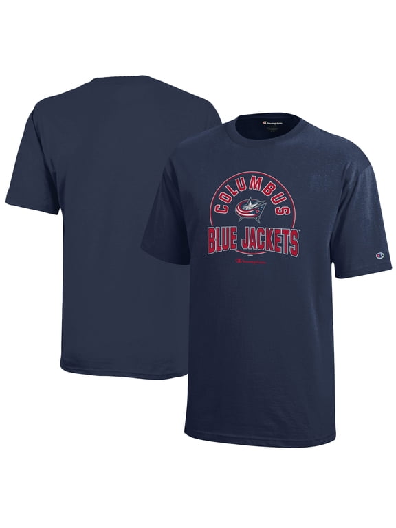 Youth Champion Navy Columbus Blue Jackets Jersey T-Shirt