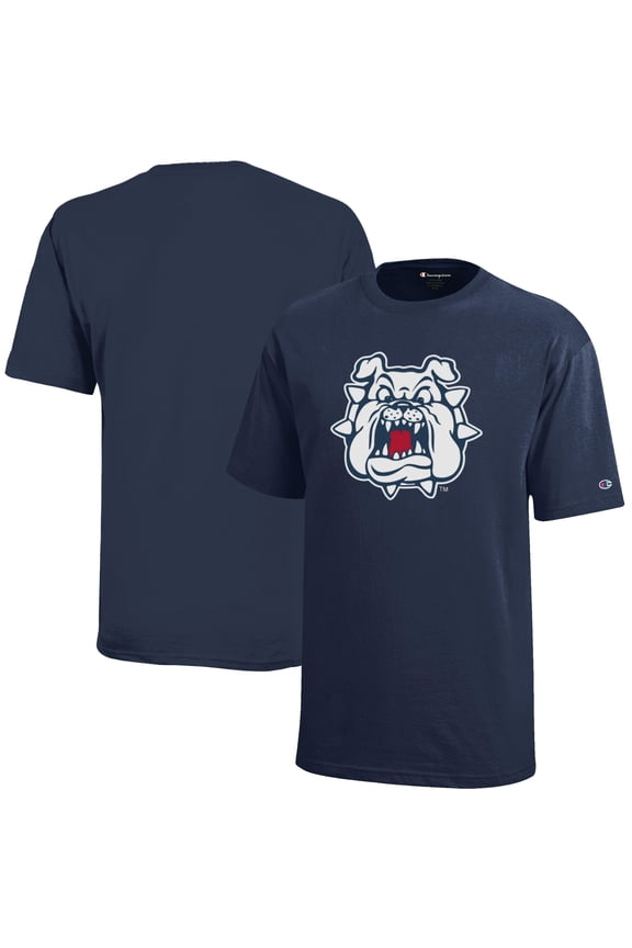 Youth Champion Navy Fresno State Bulldogs Jersey T-Shirt
