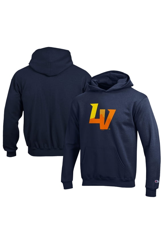 Youth Champion Navy Las Vegas Aviators Eco Powerblend Pullover Hoodie
