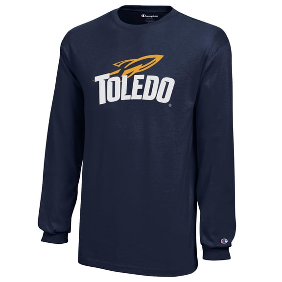 Youth Champion Navy Toledo Rockets Jersey Long Sleeve T-Shirt