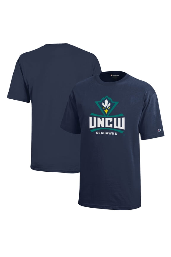 Youth Champion Navy UNC Wilmington Seahawks Jersey T-Shirt