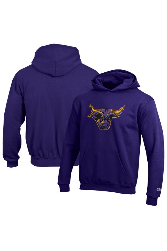 Youth Champion Purple Minnesota State University Mankato Eco Powerblend Pullover Hoodie