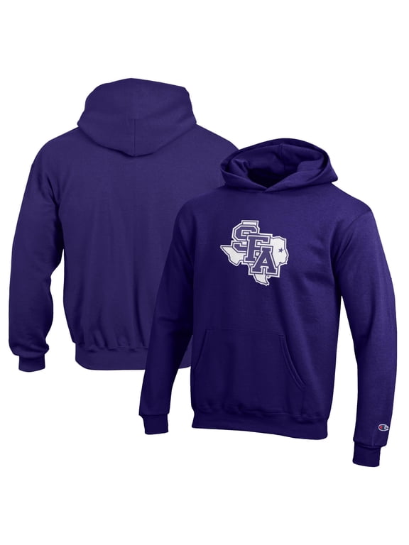 Youth Champion Purple Stephen F Austin Lumberjacks Eco Powerblend Pullover Hoodie