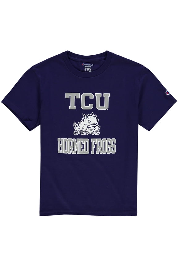 Youth Champion Purple TCU Horned Frogs Circling Team Jersey T-Shirt