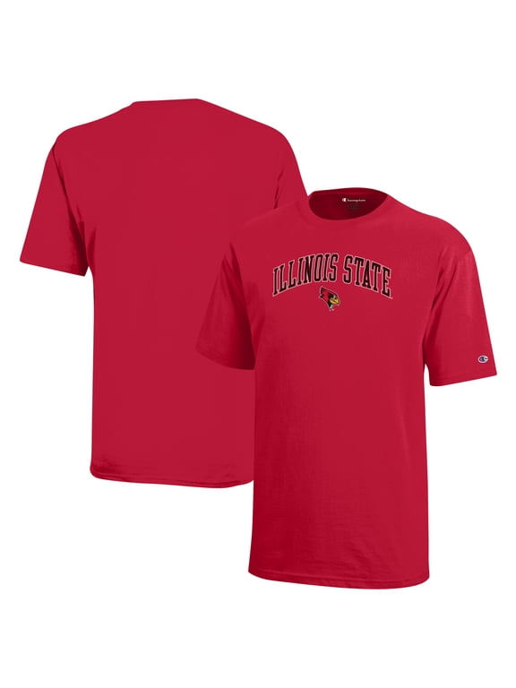Youth Champion Red Illinois State Redbirds Arch Over Logo T-Shirt