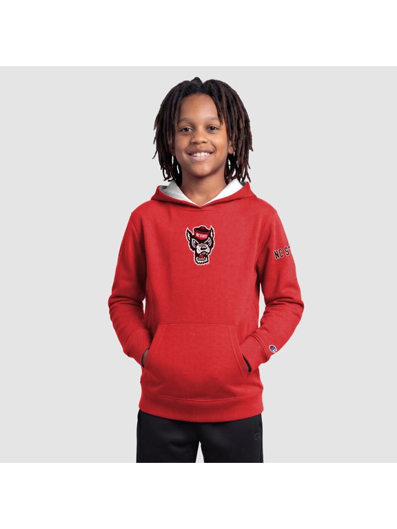 Youth Champion Red NC State Wolfpack Fleece Hoodie