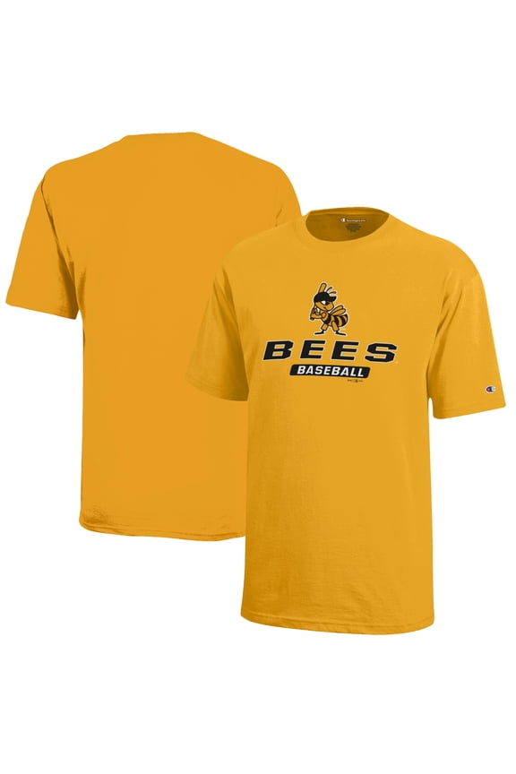 Youth Champion Yellow Salt Lake Bees Jersey T-Shirt