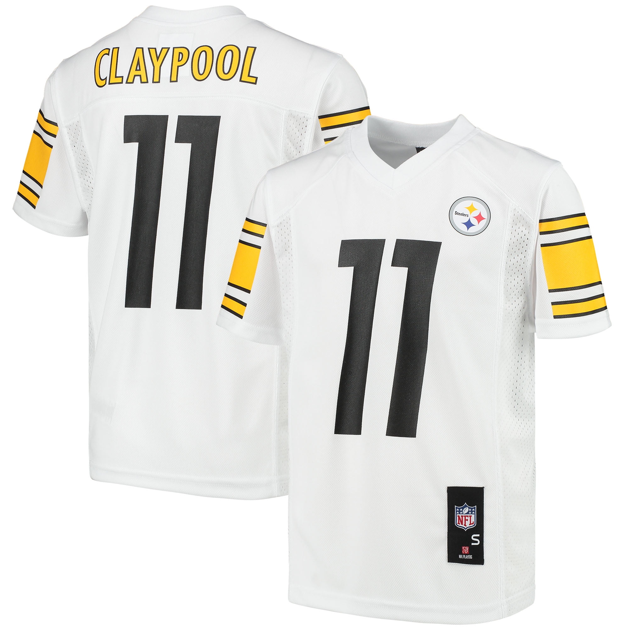 Youth Chase Claypool White Pittsburgh Steelers Replica Player Jersey