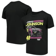 Youth Checkered Flag Black Jimmie Johnson T-Shirt