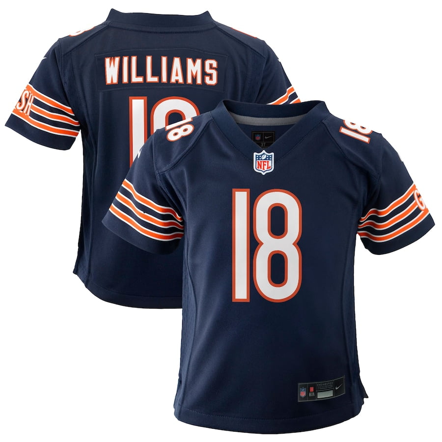 Youth Chicago_Bears Caleb Williams Navy 2024 NFL Draft First Round Pick