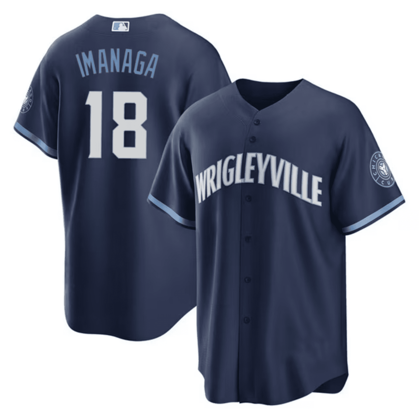 シカゴ・カブス IMANAGA 18 限定ユニフォーム M Youth Chicago_Cubs #18 Imanaga Fans Apparel Baseball Jersey