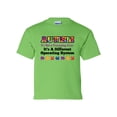 thumbnail image 1 of Youth Children's Unisex Autisim Awareness Not A Processing Error Short Sleeve T-shirt-Lime-xl, 1 of 4