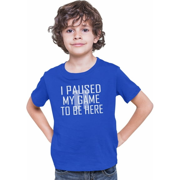 Youth Classy I Paused My Game To Be Here T-Shirt