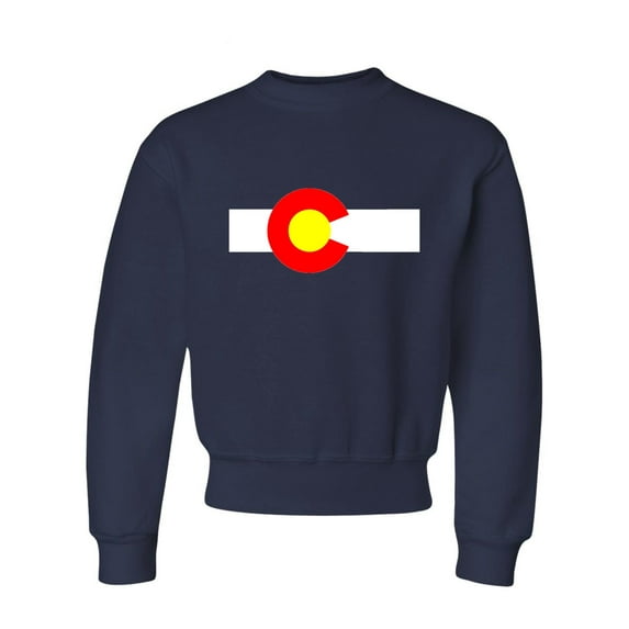 Youth Colorado State Flag Crewneck Sweatshirt