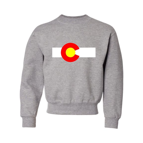 Youth Colorado State Flag Crewneck Sweatshirt