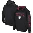 thumbnail image 1 of Youth Colosseum  Black Texas A&M Aggies 2-Hit Pullover Hoodie, 1 of 3