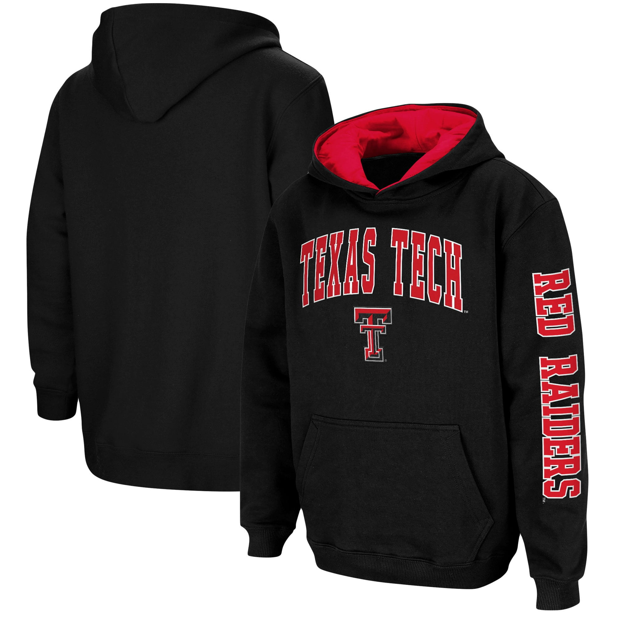 Youth Colosseum Black Texas Tech Red Raiders 2-Hit Team Pullover Hoodie -  Walmart.com