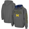 thumbnail image 1 of Youth Colosseum Charcoal Michigan Wolverines 2-Hit Team Pullover Hoodie, 1 of 3