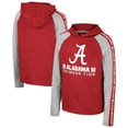 thumbnail image 1 of Youth Colosseum Crimson Alabama Crimson Tide Ned Raglan Long Sleeve Hooded T-Shirt, 1 of 3