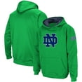 thumbnail image 1 of Youth Colosseum  Green Notre Dame Fighting Irish Big Logo Pullover Hoodie, 1 of 3