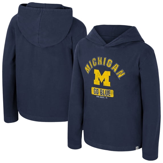 Youth Colosseum Navy Michigan Wolverines Simoleans Washed Hoodie