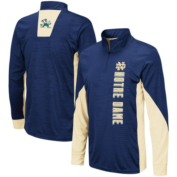 Youth Colosseum Navy Notre Dame Fighting Irish Bart Quarter-Zip Jacket