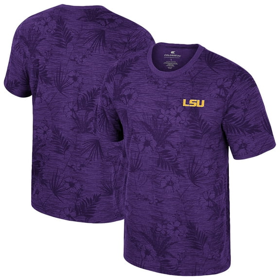 Youth-Colosseum  Purple LSU Tigers Fern T-Shirt